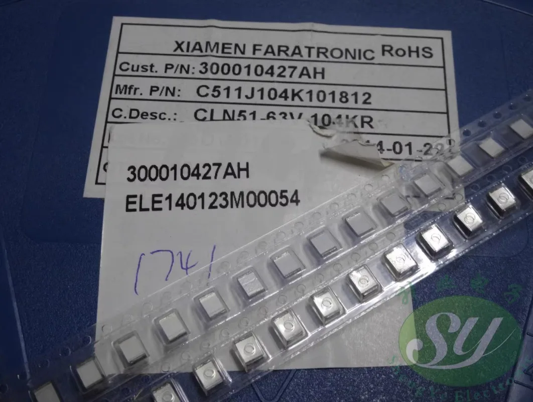 

10PCS Xiamen FARA C511 0.1uf/63v 100nf u1 104 new chip film capacitor SMD1812