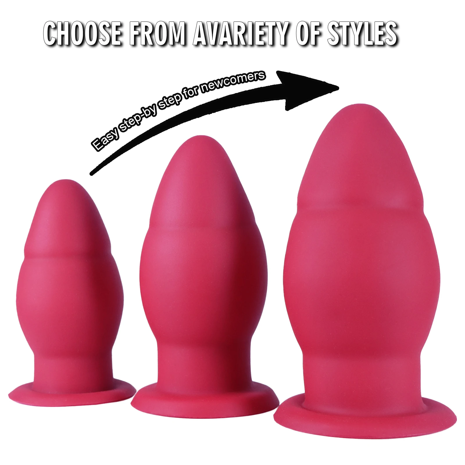 Big Anal Plug Huge Silicone Anal Dialator Trainer Big Beads Balls Large Butt Plugs Expander Anal Adult Sex Toy For Women Men Gay - view 4