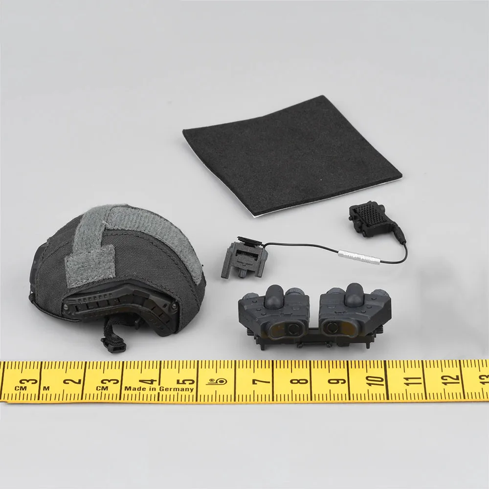 Easy&Simple ES GA1008 Soldier Doll Man Call Action Figure Duty Mini Helmet with 4 Eye Night Vision Toys Model For 12" Figure 1/6