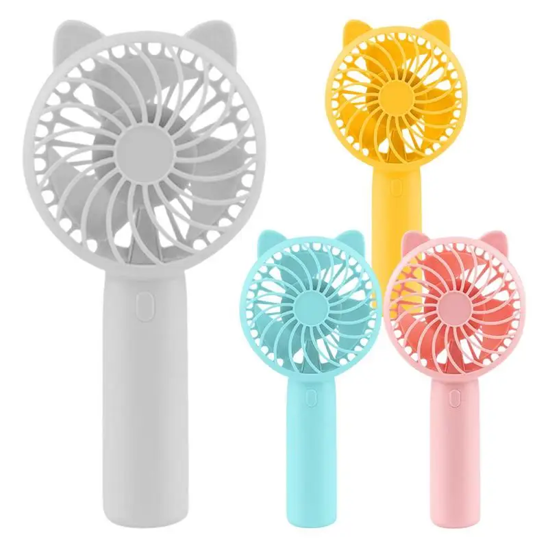 Hand Held Fan Personal Travel Fan Cooling Mute Fan With 3 Wind Speed For Camping School Commute And Work Low Noise