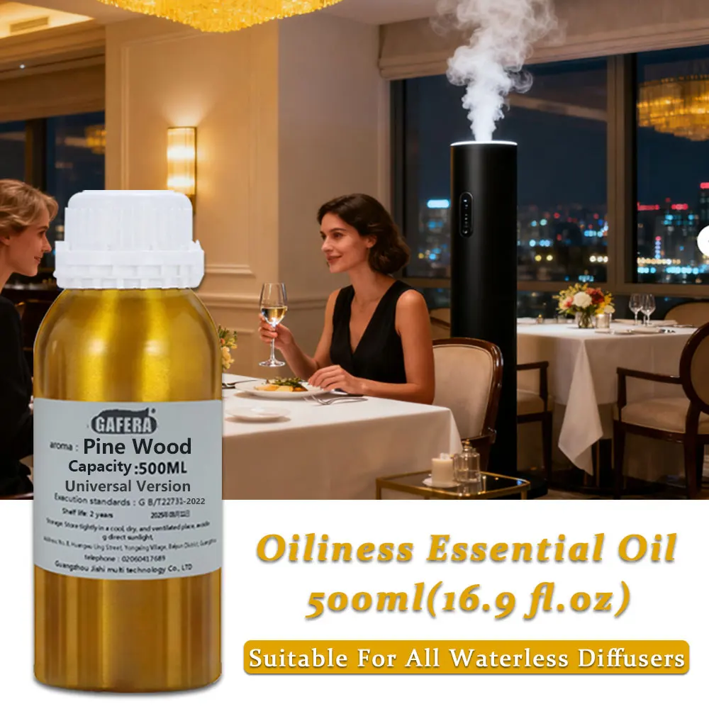 GAFERA 500ml(16.9 fl.oz) Pine Wood Essential Oil-For Hotel/Club/Beauty Salons/Cinemas/Malls Diffuser Replenish Aromatherapy Oils