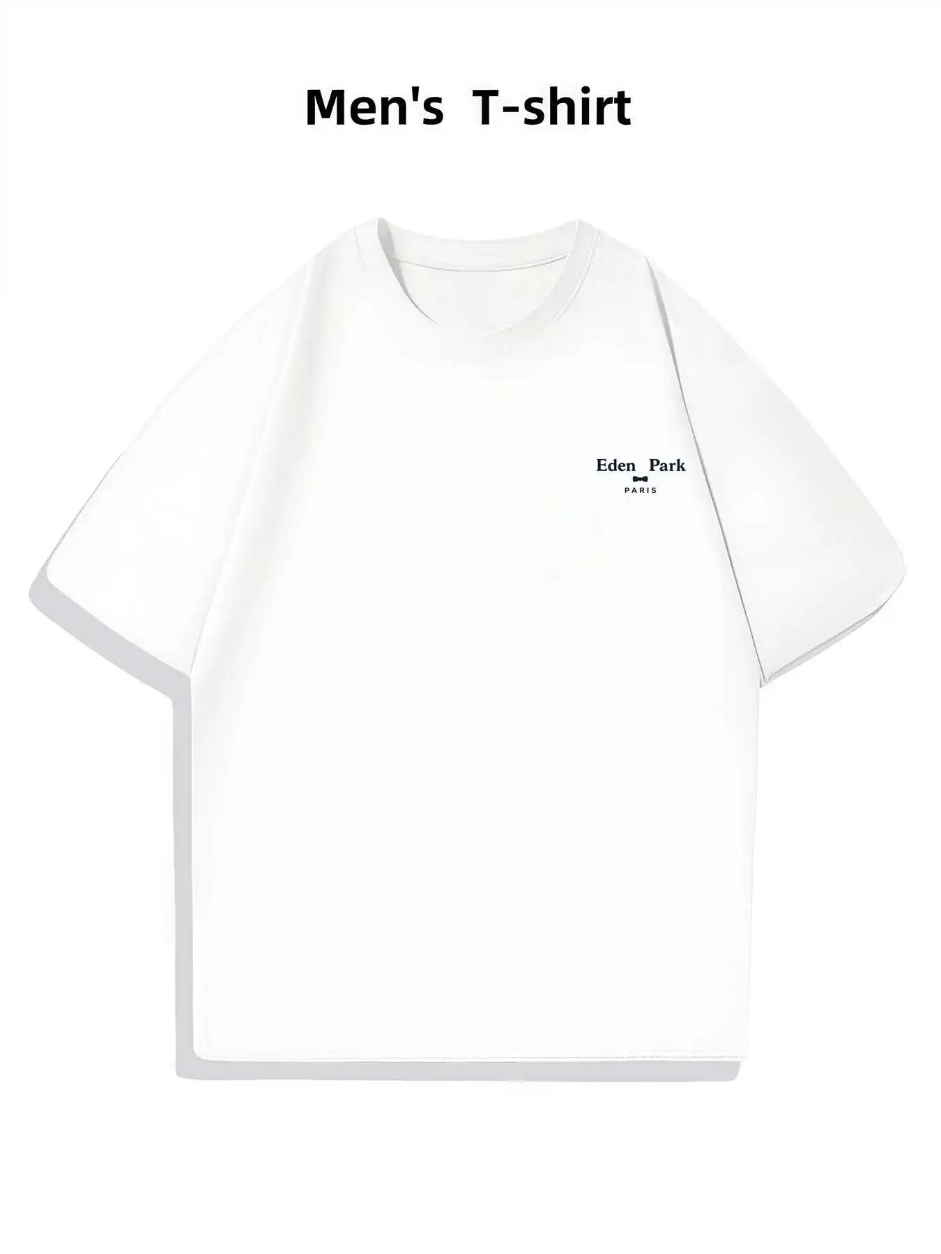 تي شيرت رجالي أنيق من القطن كاجوال تي شيرت رجالي مطبوع على الوجهين عصري غير رسمي برقبة دائرية 220gsm تي شيرت من القطن الخالص