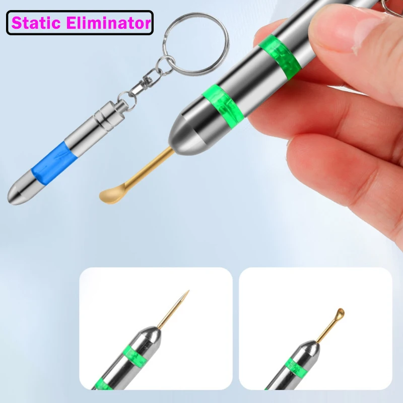 

Human Body Static Eliminator High Voltage Anti-Static Keychain Tool Electrostatic Discharger for Car Door Handle Elevato