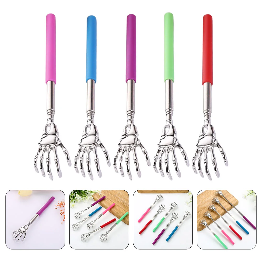 

5 Pcs Tickle Scratcher Back Scratchers Retractable Claw for Tool Massager Practical Telescoping