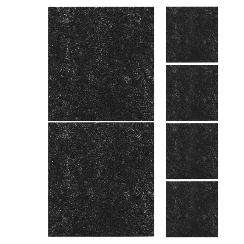 Hot Sell 6PCS Cat Litter Box Filter Odor Absorbing Refills The Black Activated
