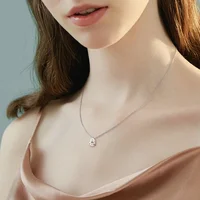 Smyoue certifié 1CT 2CT poire coupe D VVS1 Moissanite collier pour femmes 18k plaqué or bijoux 100% argent Sterling 925 pendentif 6