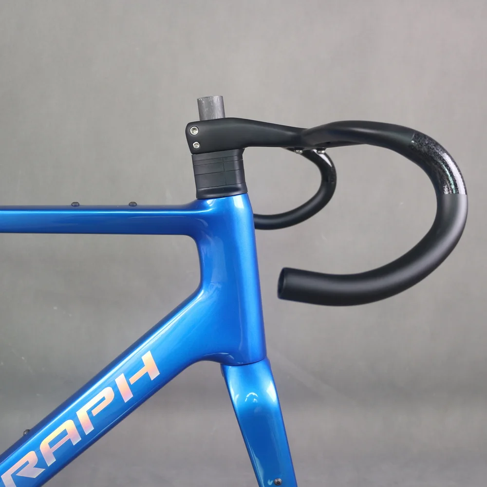 Metallic Blue Paint Internal Cable Disc Brake Gravel Bike Frame GR048 T47 Thread Bottom Bracket Max Tire 700X50C