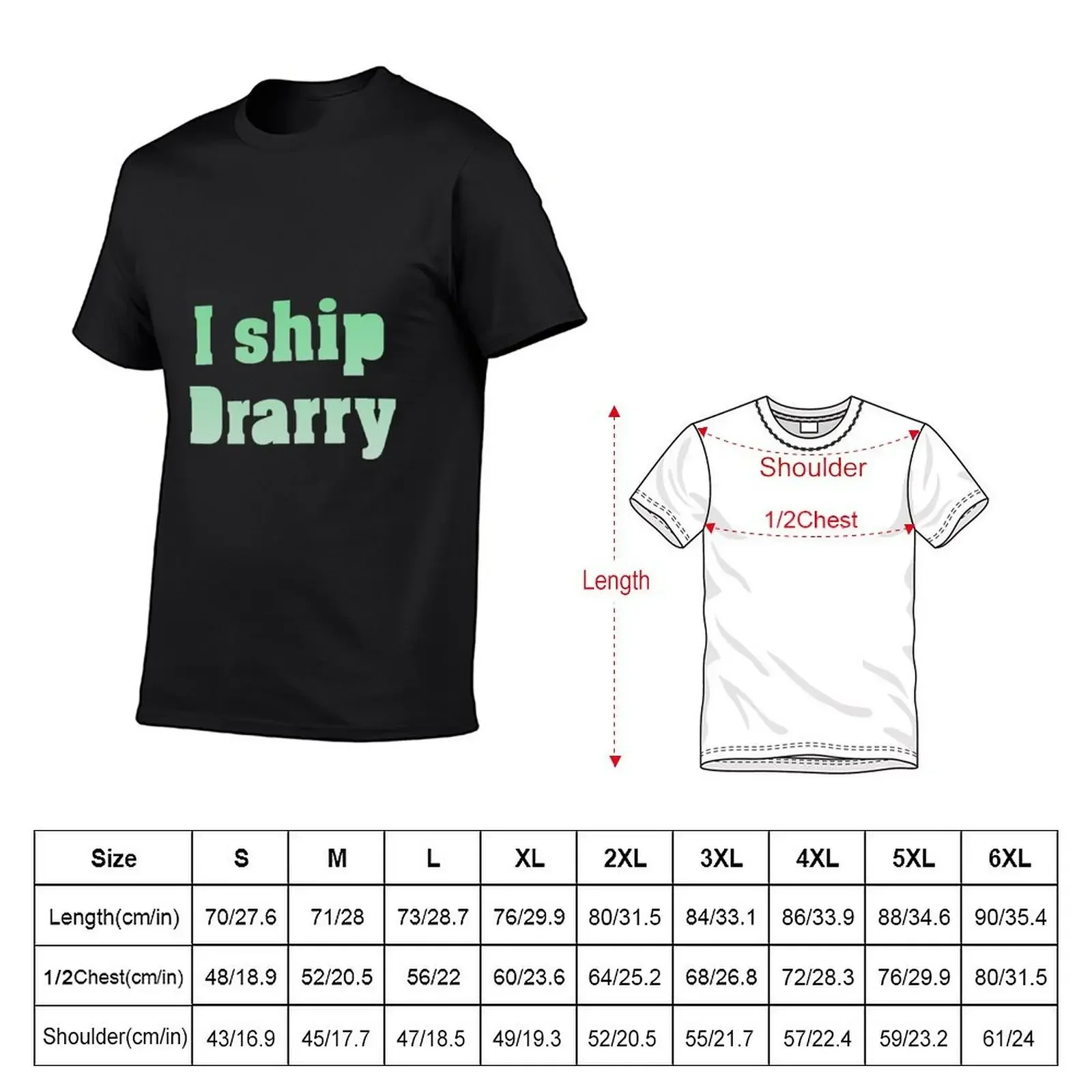 I ship Drarry T-Shirt for a boy anime stuff funny t shirts men