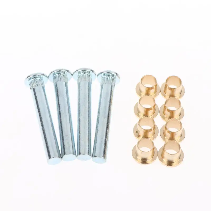 1Set Iron Silver/Gold Car Door Hinge Pins Bushing Repair Assembly Kit Set For Navarra 97-05 D22 Automobile Repair Accessories