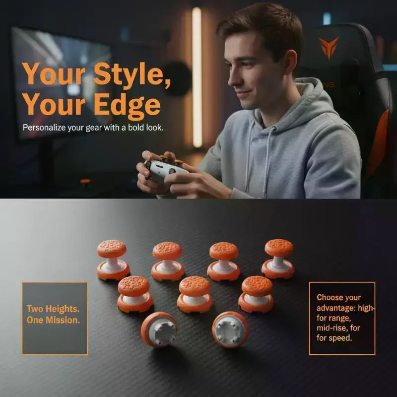 2 Pcs  Thumb Grip Set For  5 Portal TPE Joystick Caps Thumbstick Caps For  Portal Protective Thumb Grip