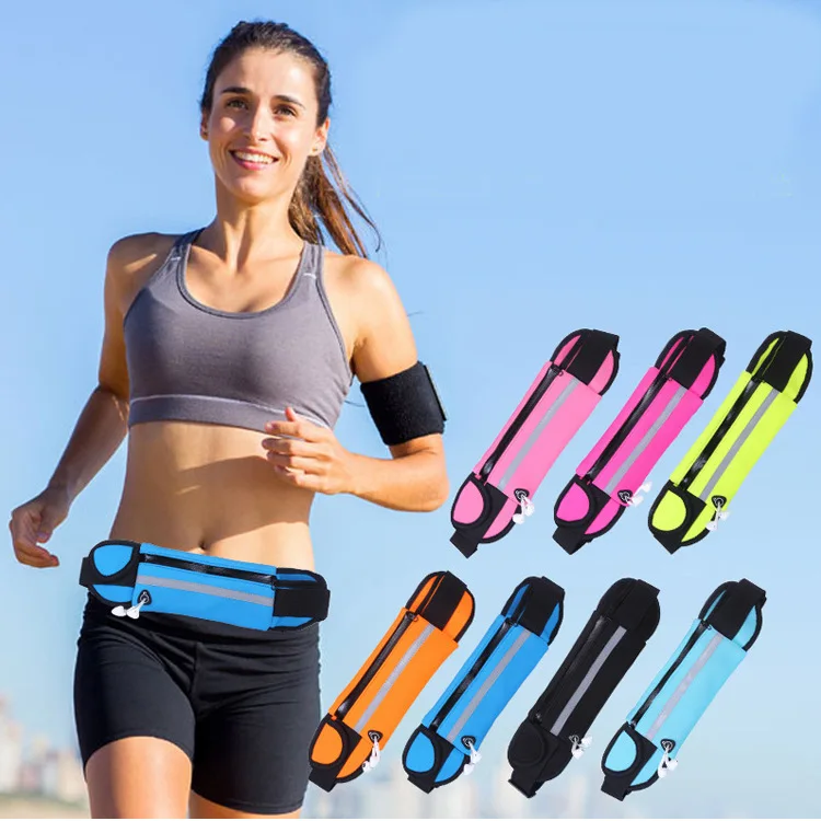 

Wholesale outdoor sports water bottle waist bags fitness anti-theft mobile phone bags close-fitting cycling storage bags