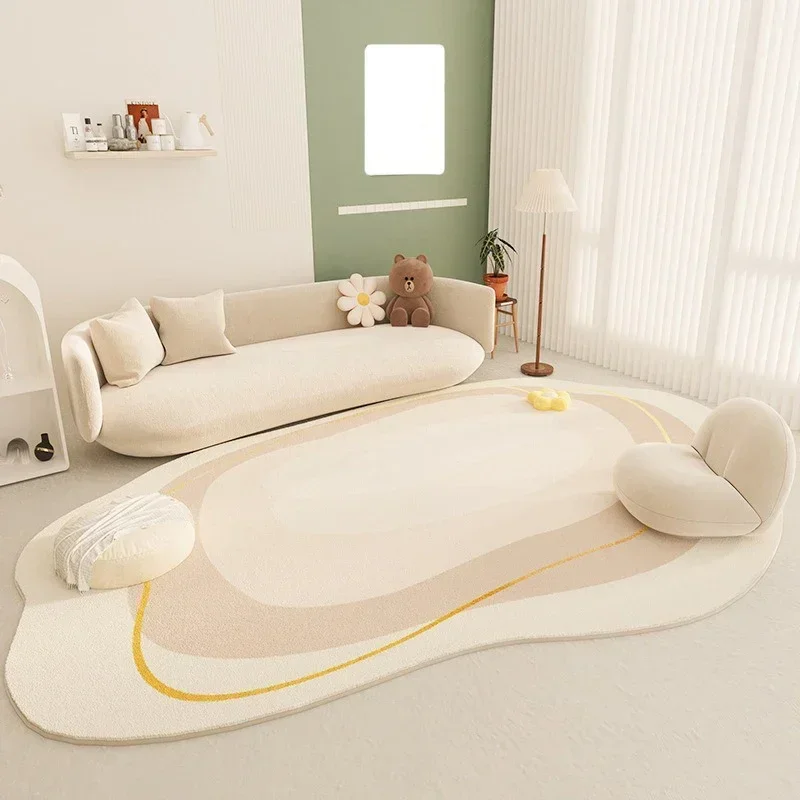 Japanese Style Bedroom Decor Irregular Carpet Large Size Carpets for Living Room Fluffy Soft Lounge Floor Mat Thickend Plush Rug