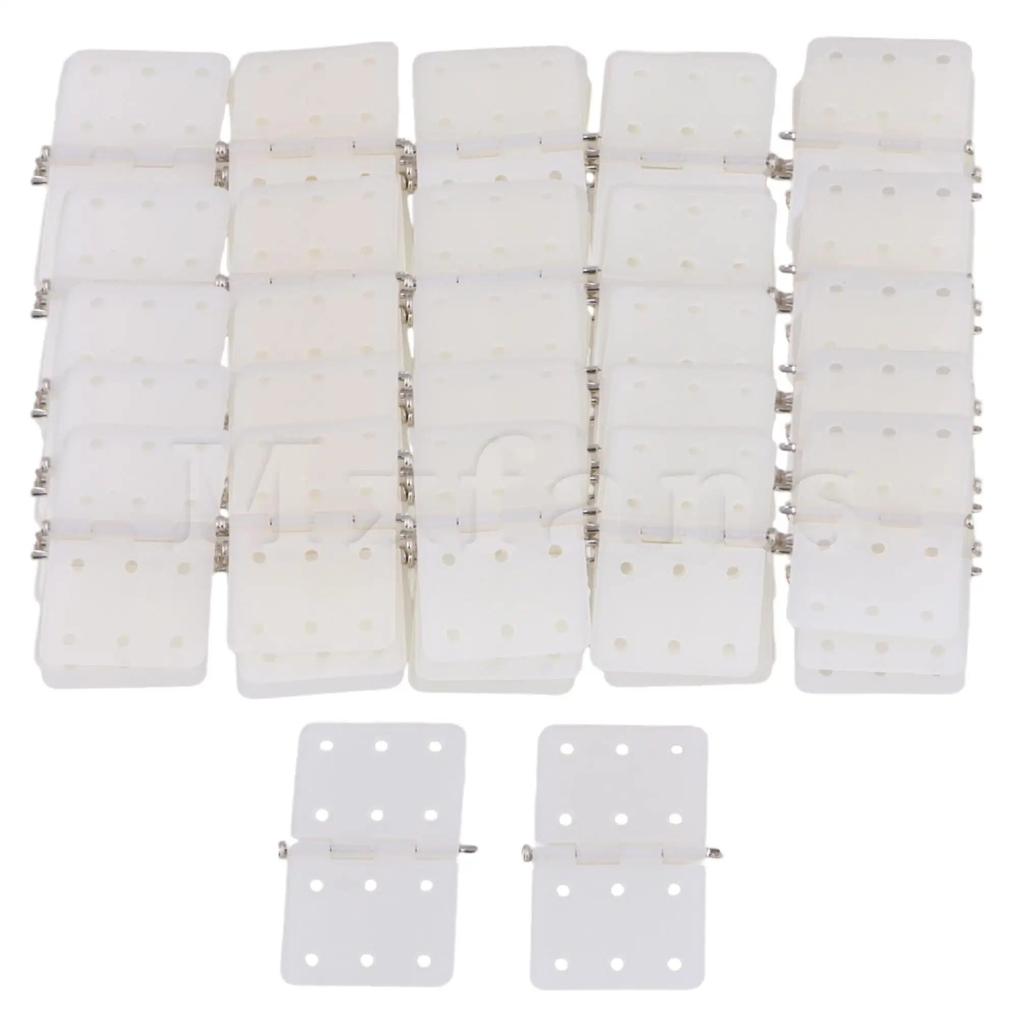 

20/50/100Pcs 16x28mm Rectangle Foldable and pinned Hinges for RC Airplane