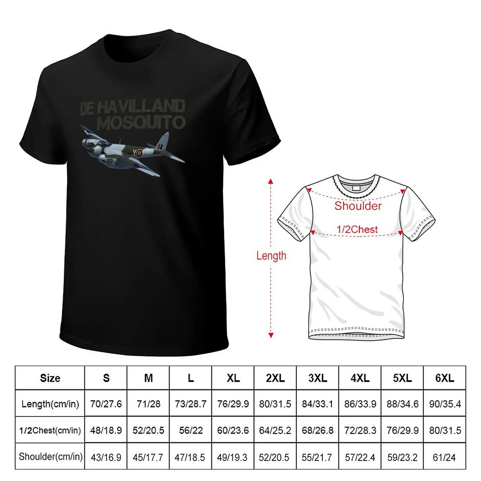 De Havilland Mosquito Aircraft T-Shirt Comfort Stretch Tee Shirt