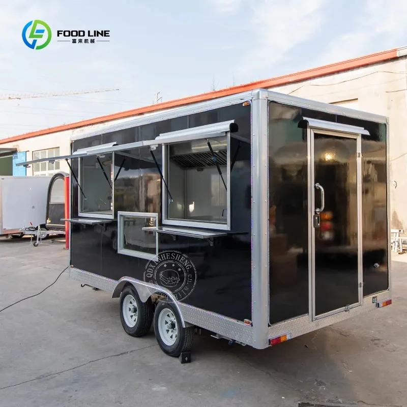 الأكثر شعبية مقطورة امتياز هوت دوج عربة الغذاء شاحنة طعام للبيع الولايات المتحدة الأمريكية