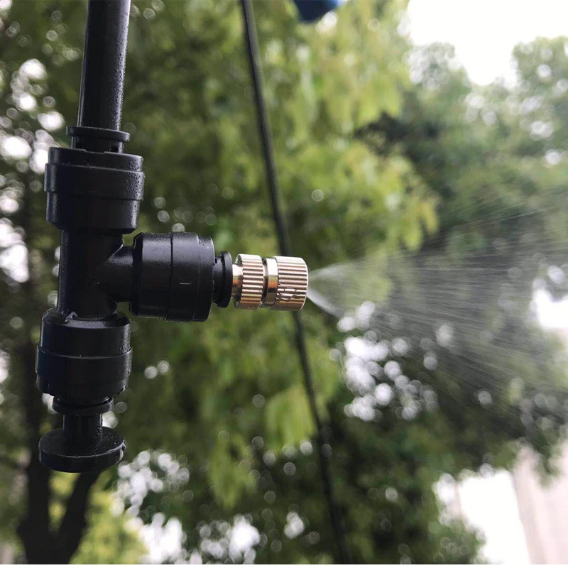 Low Pressure Misting Cooling System Mister Kit Outdoor Water Sprayer Garden Sprinkler Atomizer Nebulizer Terrace Mister