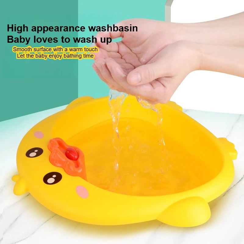 Lavabo para bebé, lavabo de juego de agua para bebé, juguete de Material de calidad alimentaria, juguete de pulverización de agua para ducha para niños, multifuncional, resistente a caídas