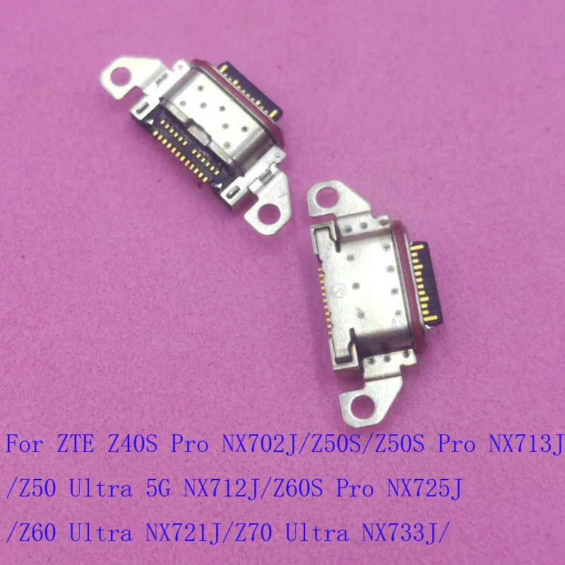 

10-50 шт. разъем для зарядного устройства, док-станция типа C, USB-разъем для ZTE Nubia Z40S Z60S Pro Z50S Z50 Z60 Z70 Ultra NX721J NX733J NX702J