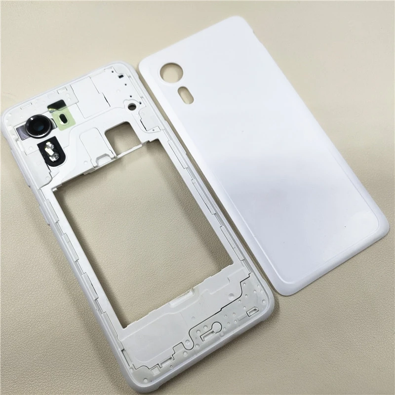 A+++ Full Housing For Samsung Galaxy Xcover 5 G525 G525F Middle Frame+Battery Cover Back Rear Door Housing Case With Camera Lens