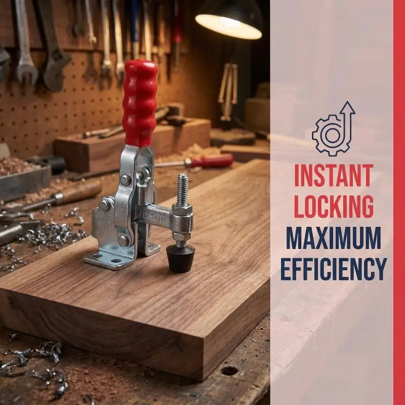 GH12050WDC Vertical Woodworking Quick Release Clamp for Fast Reliable Assembly Carpentry Tasks