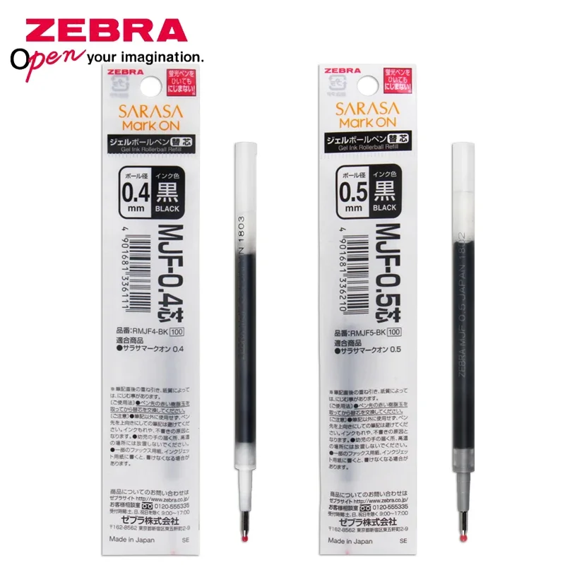 

5PCS ZEBRA Gel Pen Refill MJF-0.4 / 0.5 Applicable to JJ77 / JJS77 Pressing Water-based Pen Student Exam Signing Pen Refill