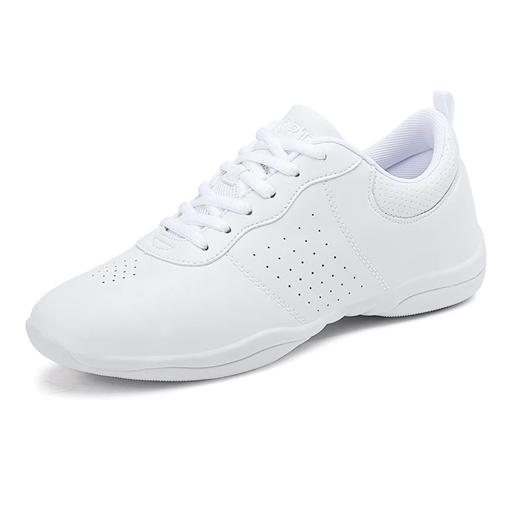 ARKKG Cheerleading Training Gymnastics Shoes Dance Shoes Women Children Soft Bottom Shoes White Athletic Aerobics Shoes