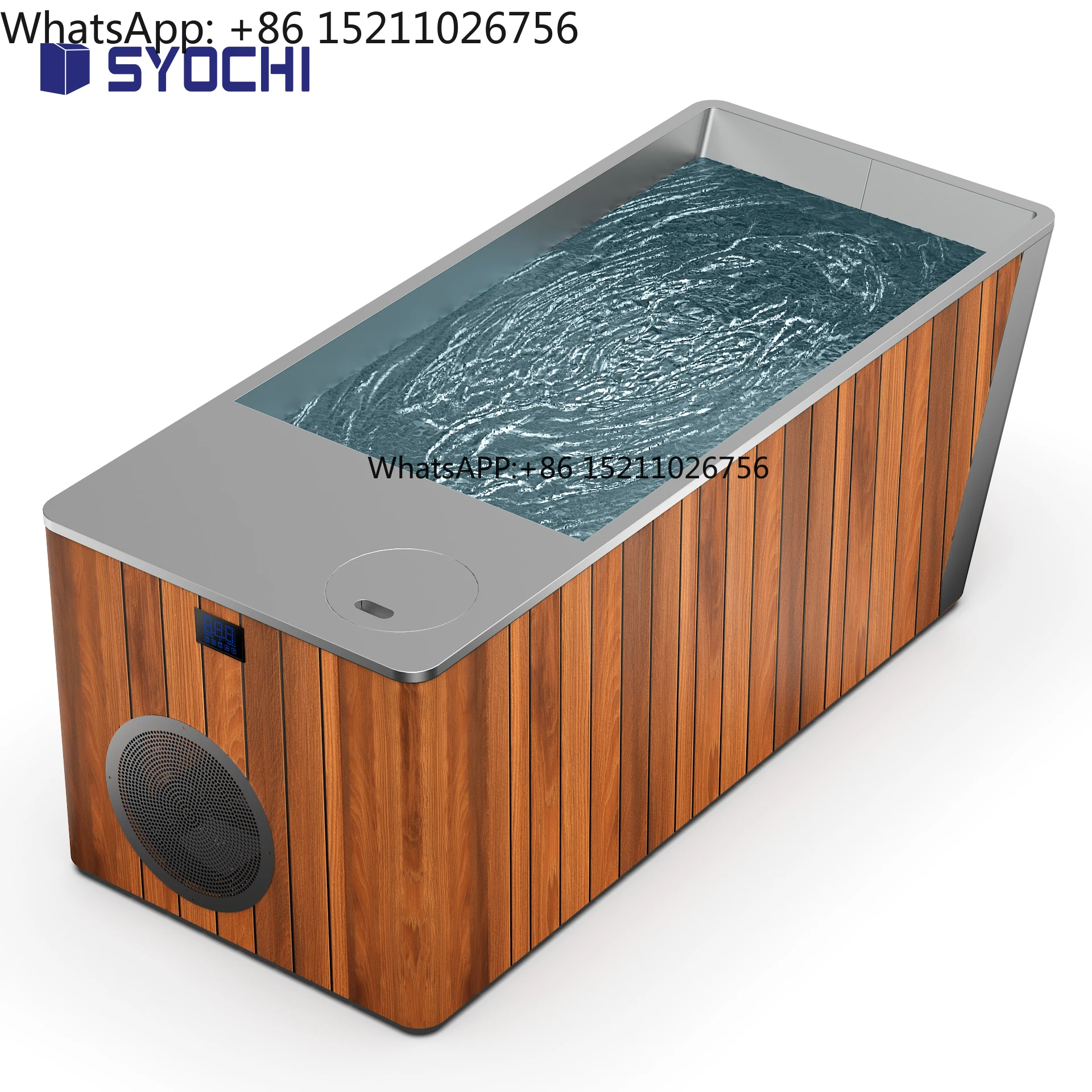 Modern 304 Stainless Steel Ice Bath Tub Indoor Outdoor Cold Plunge Tub With Chiller and Filter for Athlete Recovery