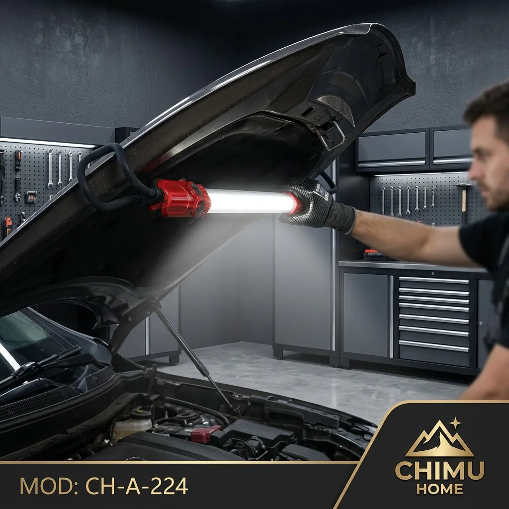 【CHIMU HOME】Pro LED Under Hood Work Light Folding Car Maint. Lamp 360 Rotating Telescopic Underhood Lighting Tool