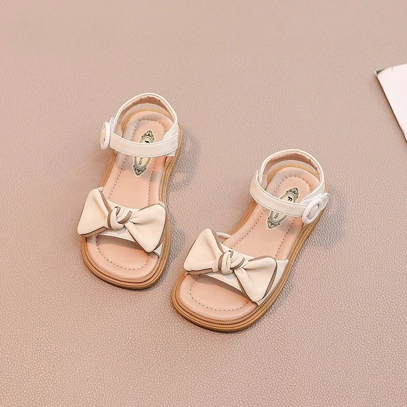 

2025 Girls Shoes for Kids Children's Sandals for Girl Summer Beach Soft Bottom Fashion Children's Sports Princess Shoes 10 Years