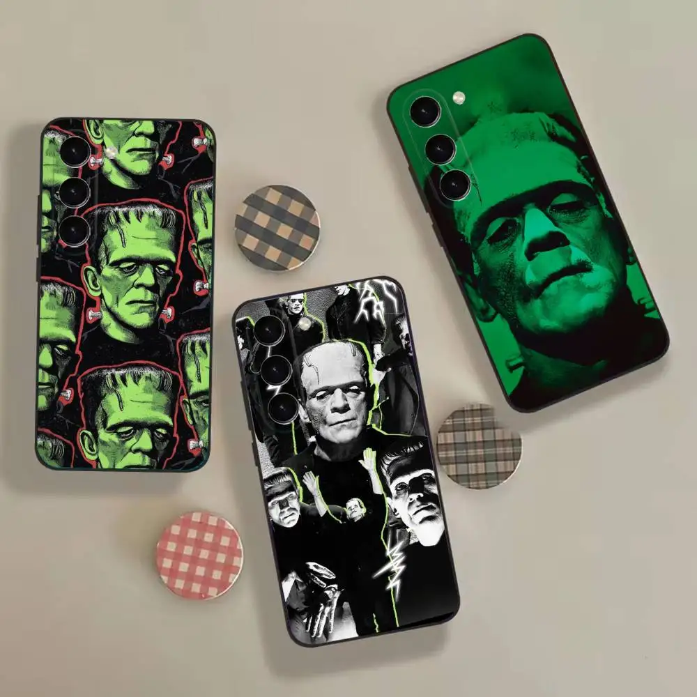 Vintage Frankenstein Monsters Fashion Phone Case For Samsung Galaxy A 22,71,53,52,51,72,73,J7,8,9 Soft Black Cover