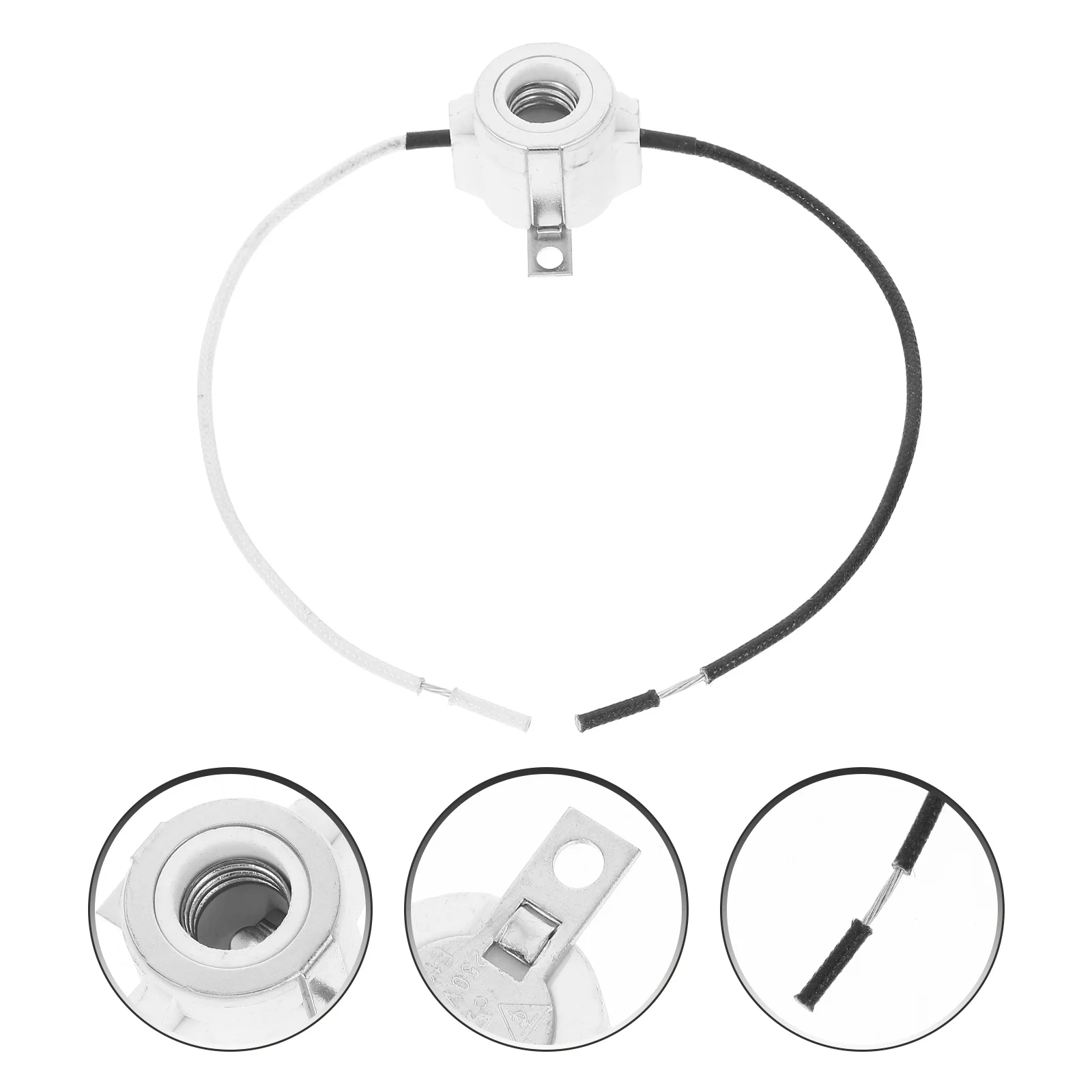 

Thickened Ceramic Lamp Holder Socket Porcelain Light Base Pendant Candelabra Hanging Lamps Ceiling Mount Compatibility