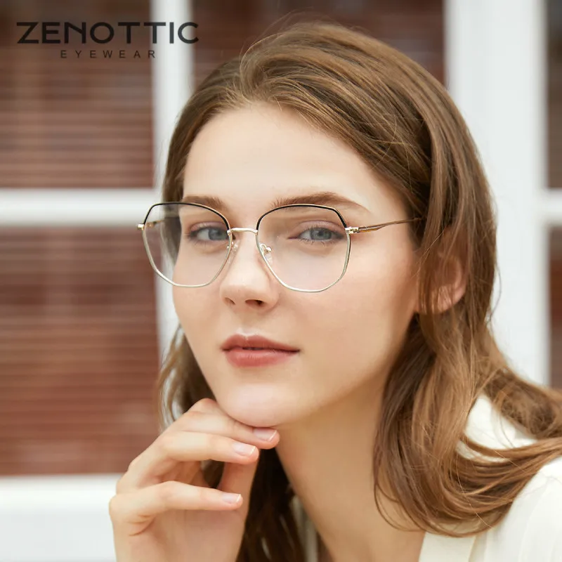 

Женская металлическая оправа для очков ZENOTTIC в форме бабочки, прочная конструкция для надежной и удобной носки, обеспечивающая стабильность на весь день.