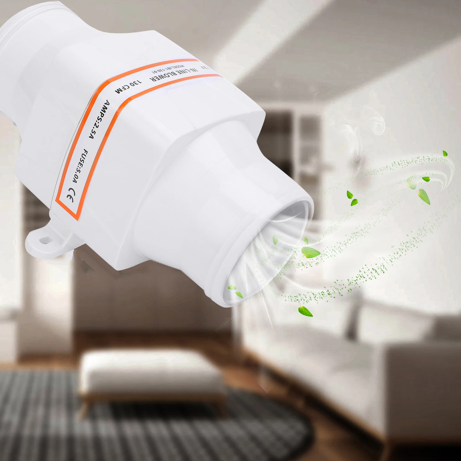 

3'' Ventilation Fan 3In In Line Marine Bilge Air Blower Mute Strong Ventilation Fan for Yacht 3'' Air Blower Fan