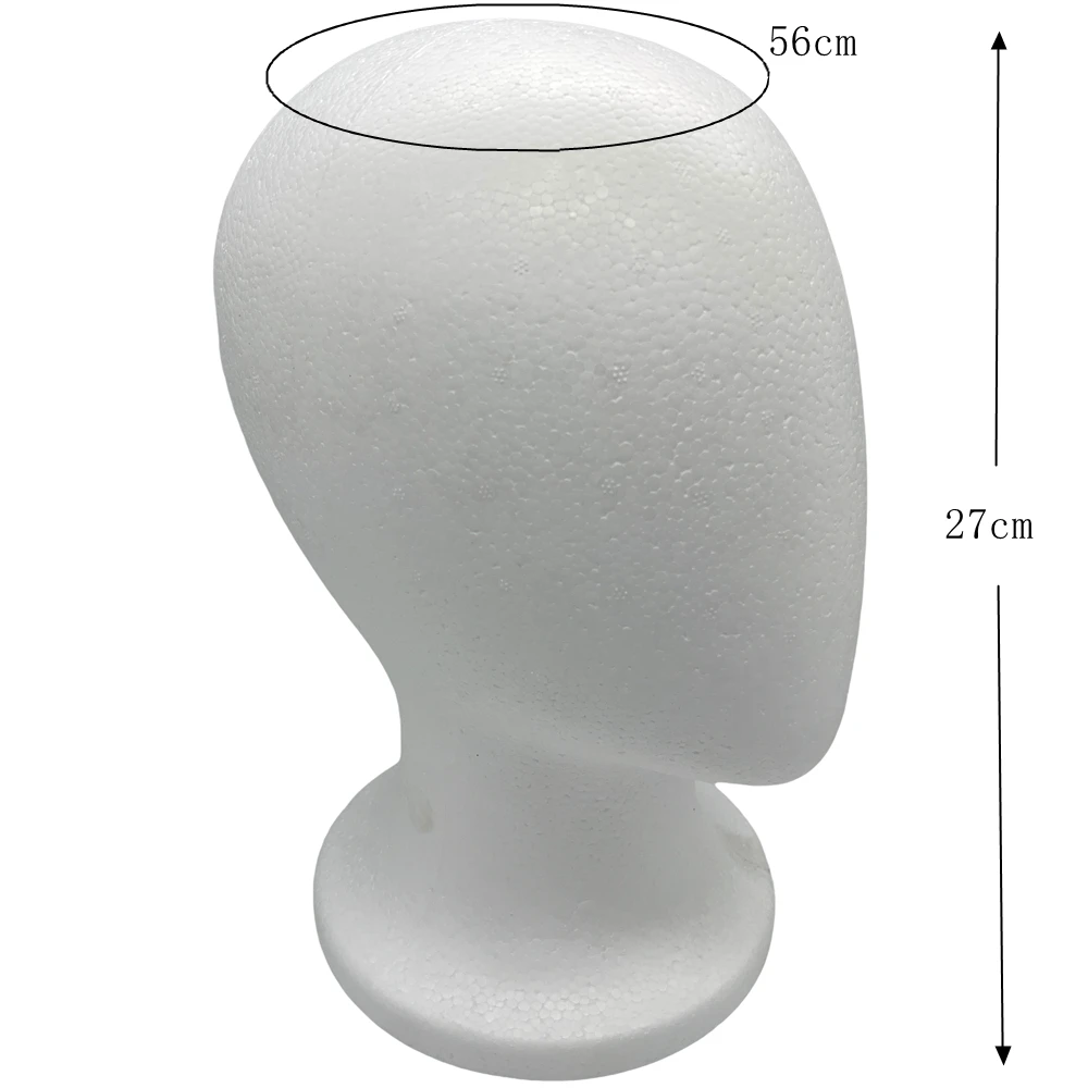 White Foam Wig Stand, 1 Piece