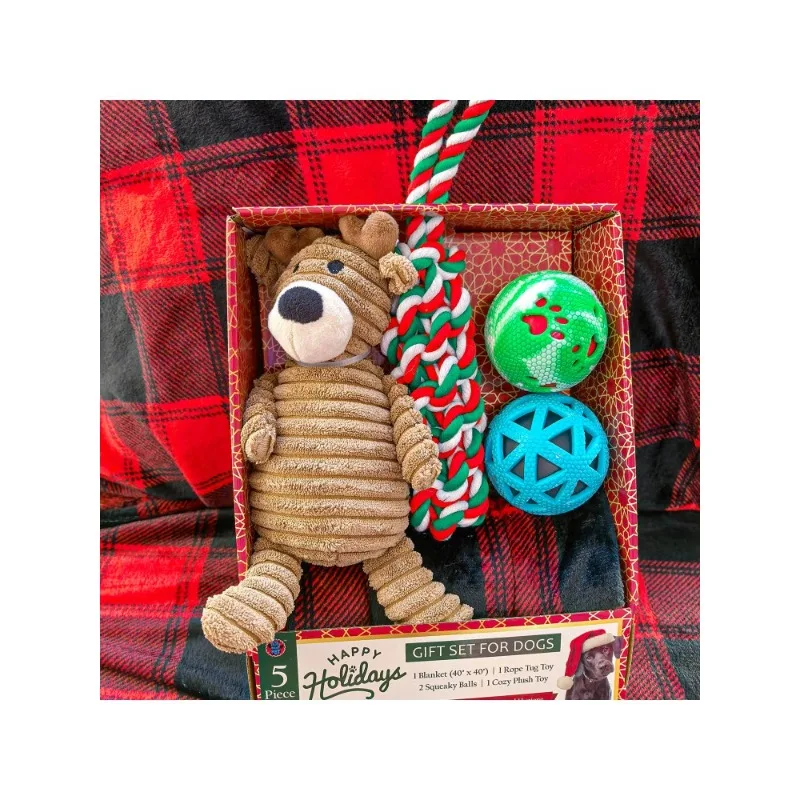 

Dog Sound Toy Plush Knot Toy Pet Gift Set
