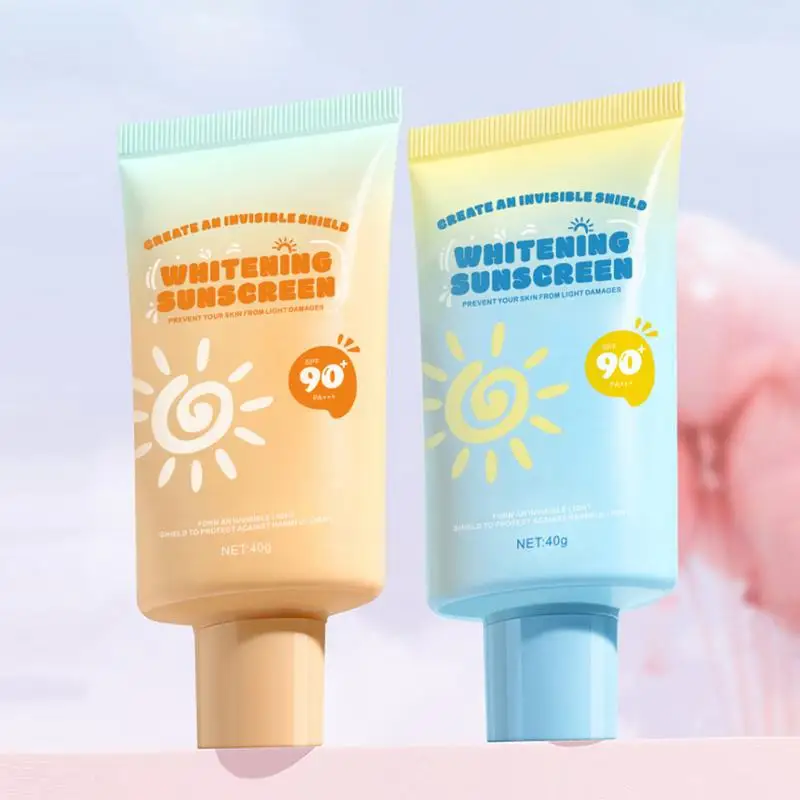 Crema blanqueadora facial y corporal, Protector solar SPF90 + refrescante, impermeable, UV, corrector, hidratante, iluminador, 1 piezas