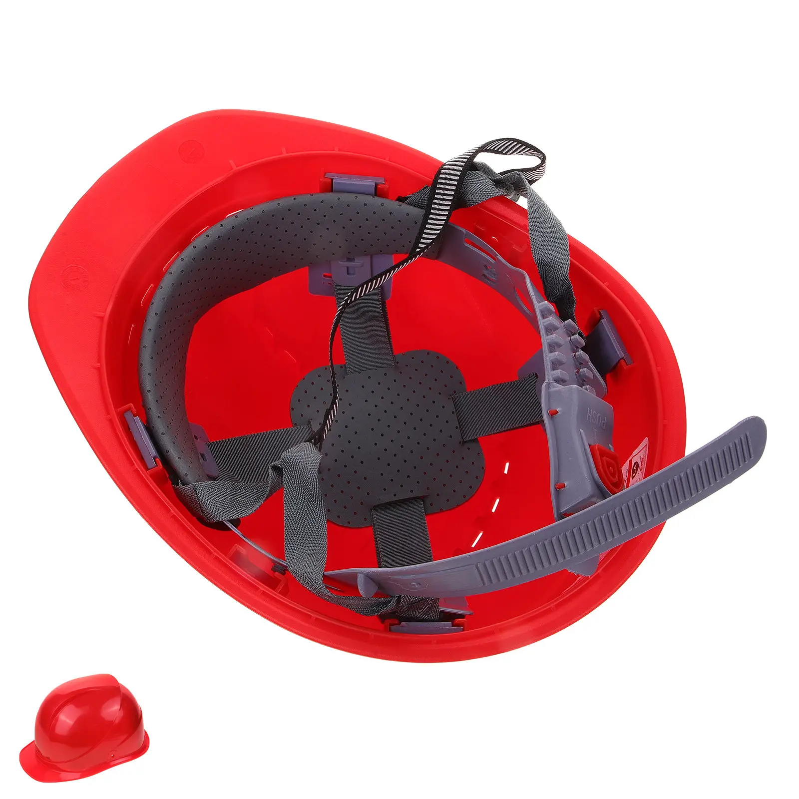 

Thick Safety Red ABS Material Construction Hard Hat for Men Ventilation Design Sweat Resistance Impact Protection