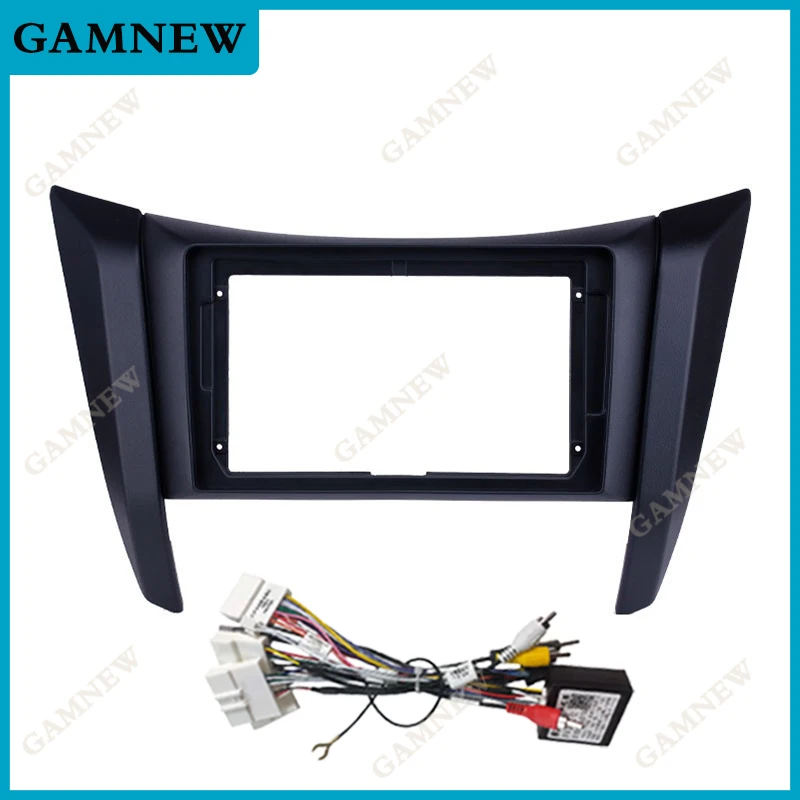 Adaptateur de Fascia de cadre de voiture, kit de panneau de montage de tableau de bord radio Android, décodeur de boîte Canbus pour Nissan Navara