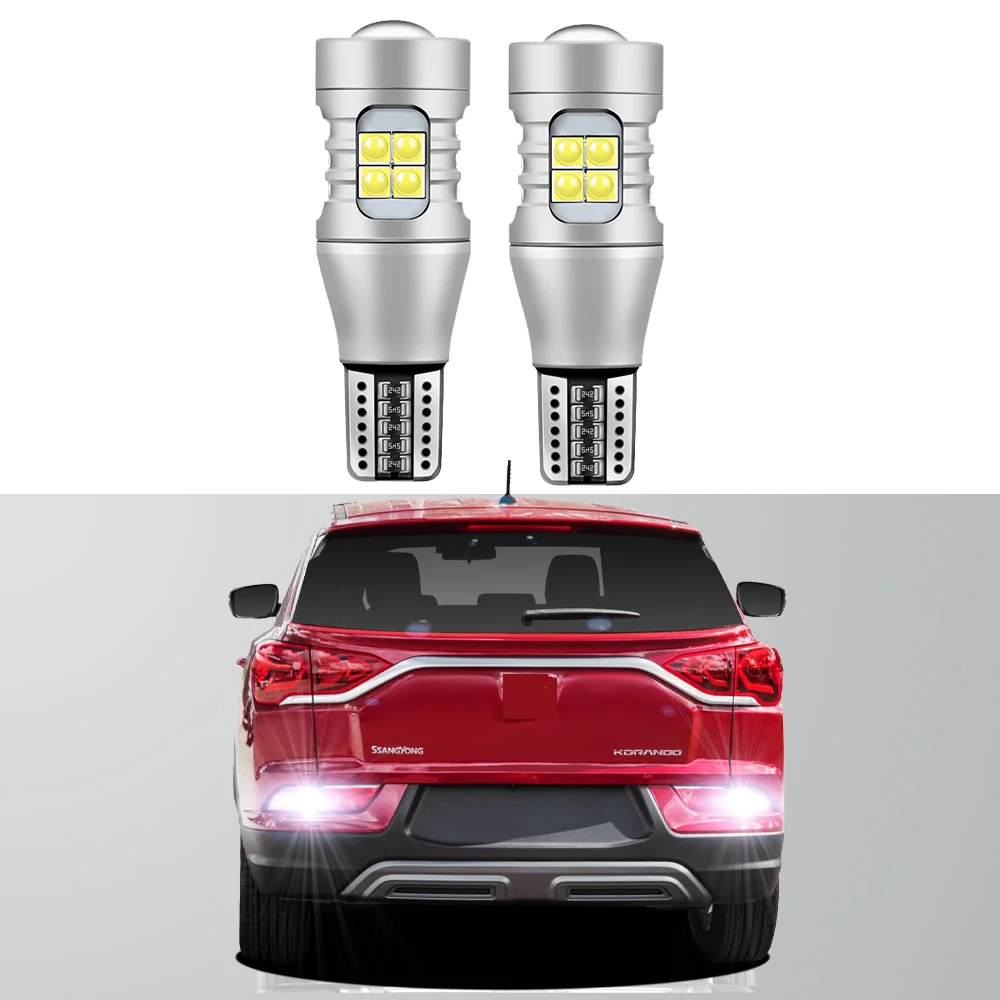 2Pcs Reverse gear light Bulb For Ssangyong Korando 2013 2014 2015 2016 2017 2018 2019 LED Backup Canbus No Error