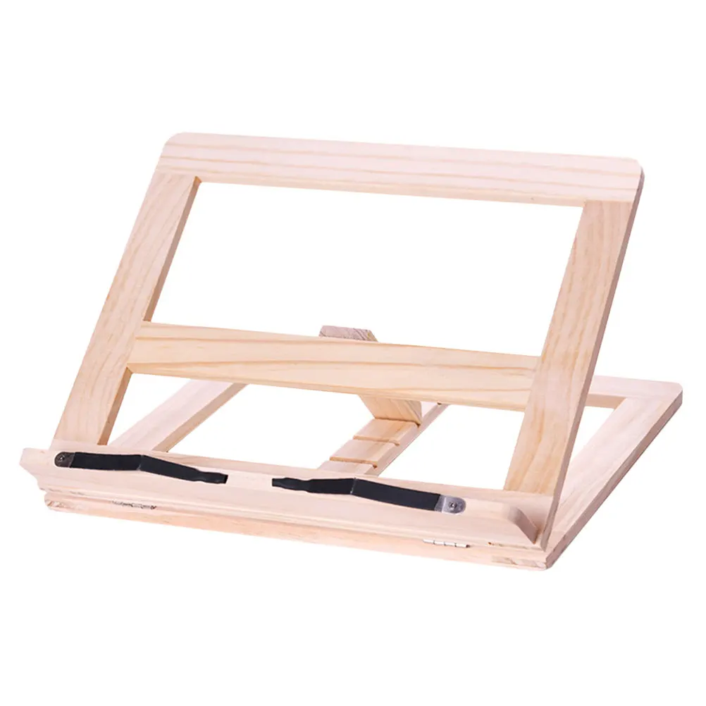 

Portable Wooden Book Reading Rack Adjustable Desktop Book Stand Lightweight Mini Bookshelf For Students Piano Scores Study