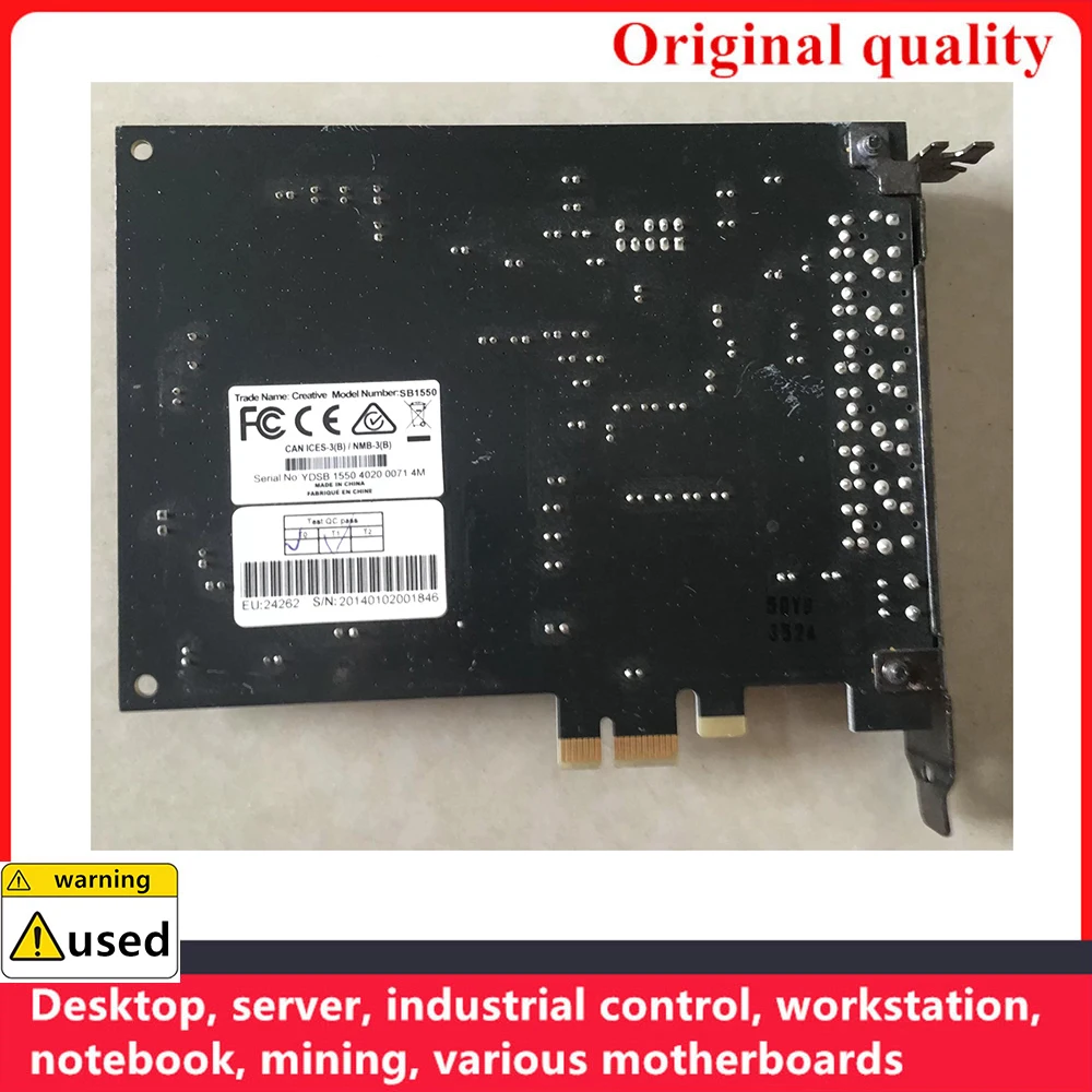 For Creative SB1550 7.1 A5 A4 KX PCI Recording Blogger built-in sound card stand-alone desktop computer KTV equipment Karaoke