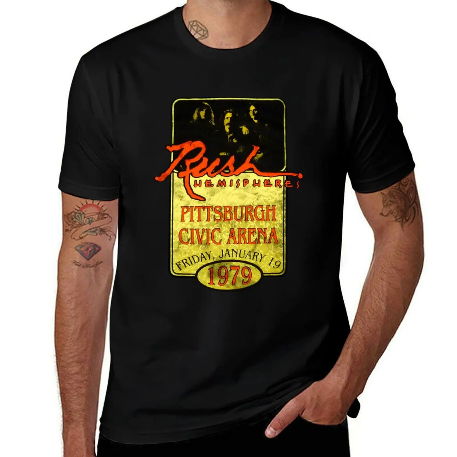 Rúsh Merch Hemispheres Nice T-Shirt Casual Loose Fit Short Sleeve T-Shirt