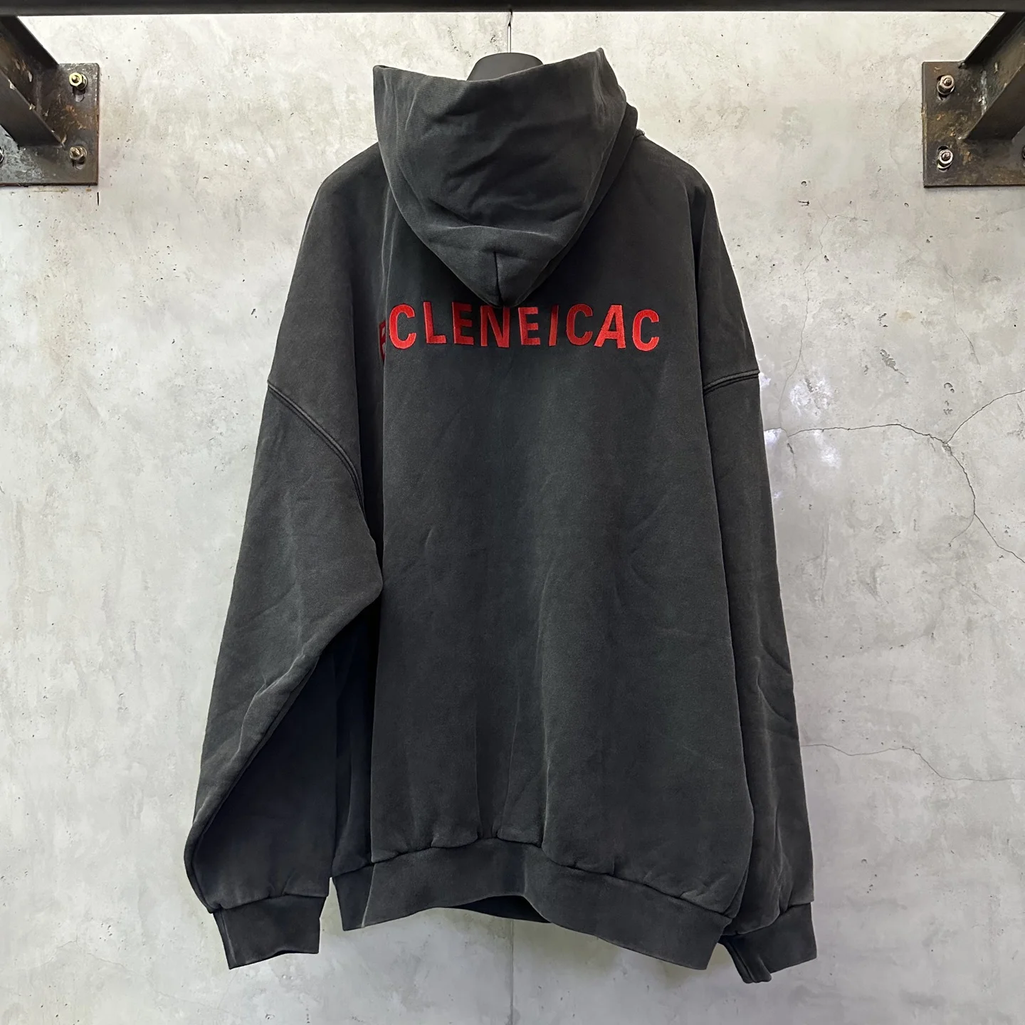 

Мужская толстовка BCLENEICAC с вышивкой красными буквами, винтажная, свободного кроя, в стиле Париж, повседневная уличная одежда