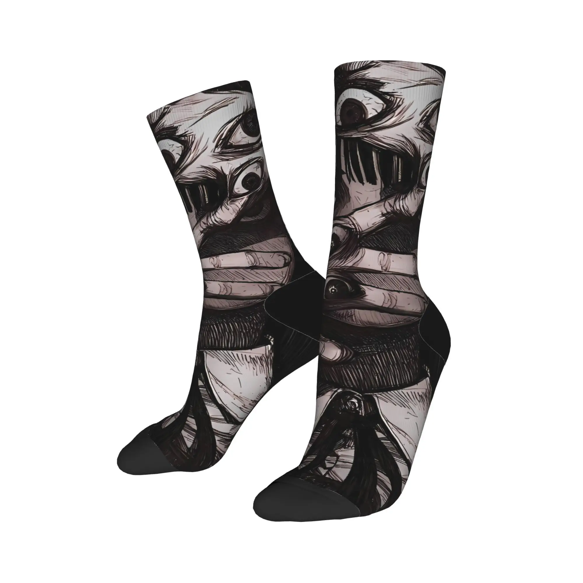 جوارب Tomie Junji Ito جوارب الخريف جوارب غير رسمية للنساء والرجال جوارب ناعمة جرافيك لوح التزلج جوارب مضادة للانزلاق