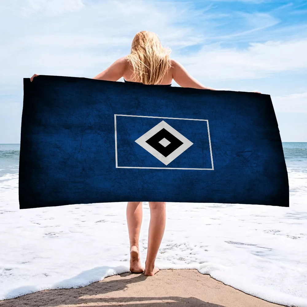 H-Hamburger SV Team منشفة الشاطئ للأطفال منشفة استحمام شخصية منشفة حمام السباحة عطلة هدية نزهة منشفة هدية حفلة