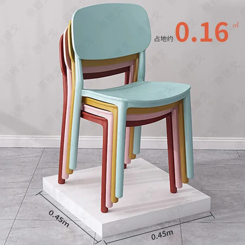 Beach Stackable Dining Chairs Children Bedroom Party Bedroom Dining Chairs Plastic Vanity Sillas De Comedor Home Furniture