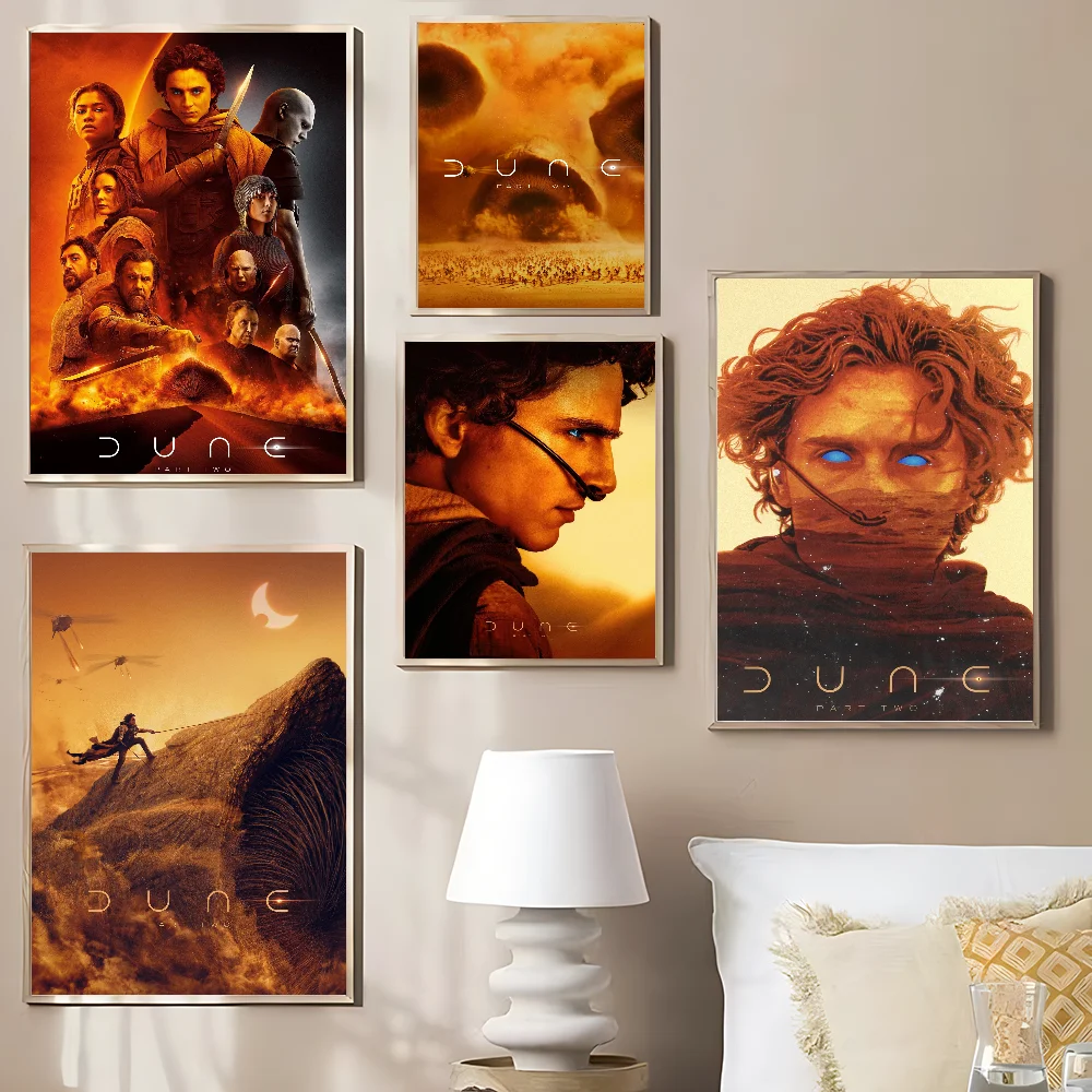 الكثبان الرملية الجزء 2 2024 فيلم الخيال العلمي الفيلم الكلاسيكي الملصقات HD جودة ملصق جدار الفن اللوحة دراسة الشمال ديكور المنزل