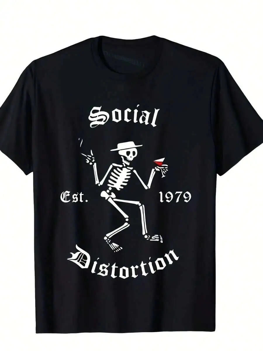 American Punk Rock Band Social Music Distortion T-Shirt, Men's Tee, Designed Comfort, Perfect For Occasions Or 100% Cotton