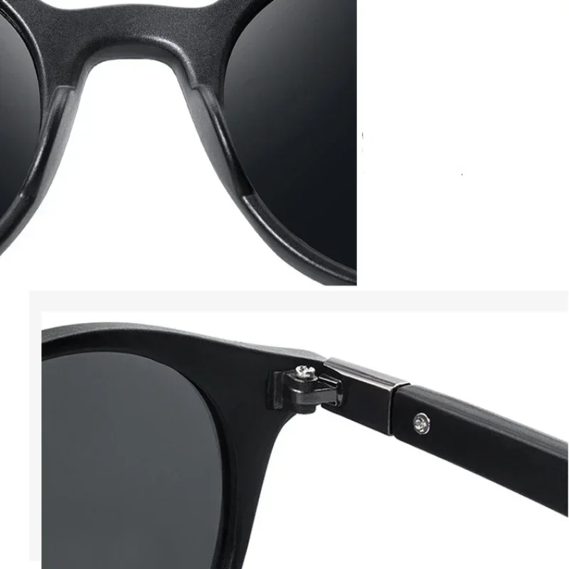 Fashion Round Men Polarized Sunglasses Women Vintage Plastic Sun Glasses For Male Anti Glare Driving Shades Eyewear UV400 image 5