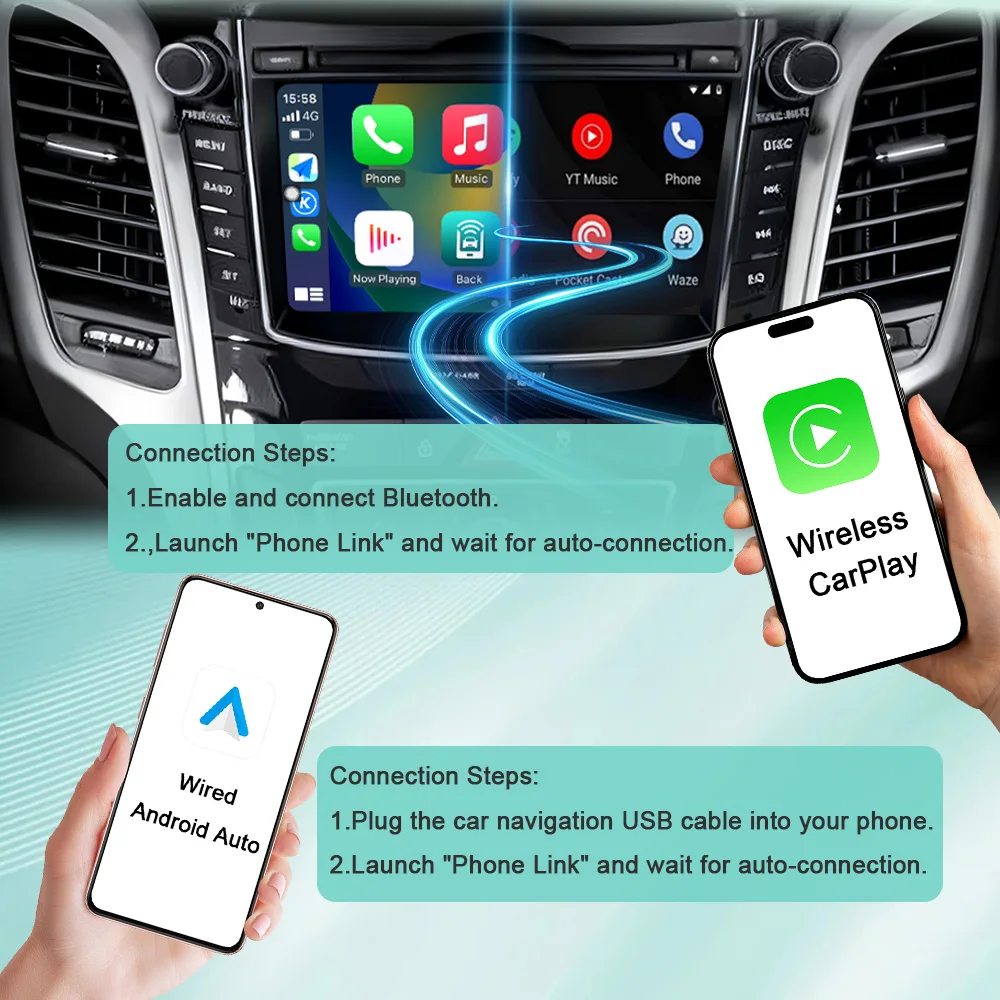 7 inch for Toyota Avensis T25 2002-2008 Multimedia Player CarPlay Android Auto Car Radio GPS Navigation Blueetooth DSP WiFi QLED view 4